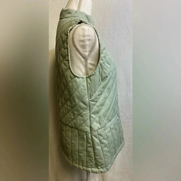 Christopher & Banks quilted button up vest women’s size S - Picture 8 of 12